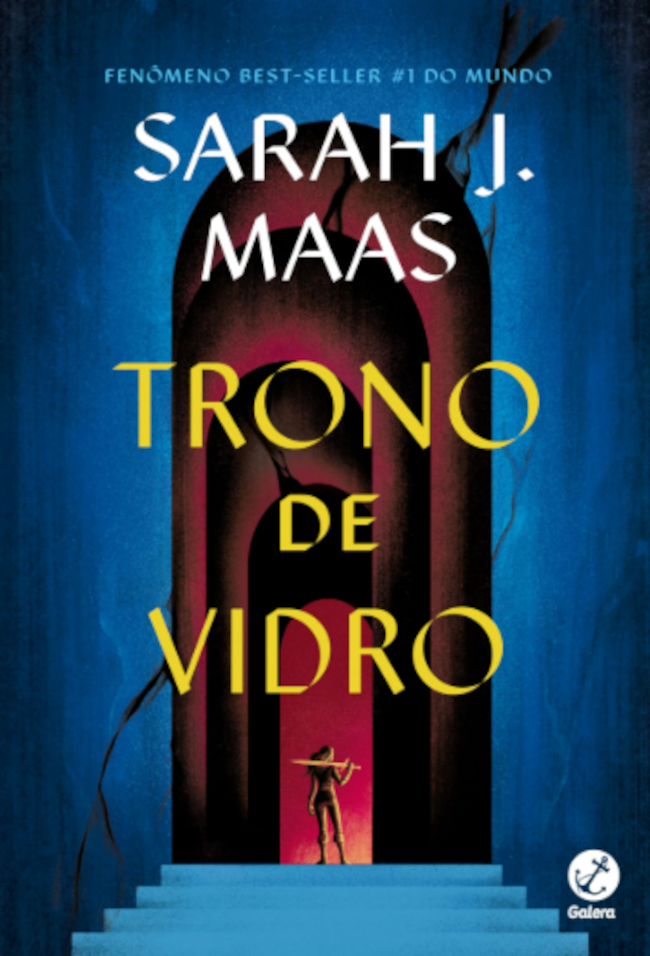 Capa do primeiro livro da coleção Trono de Vidro